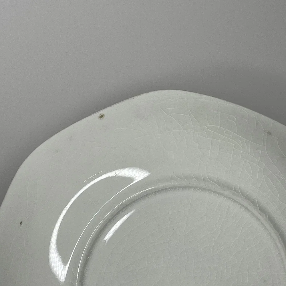 Antique J & G Meakin Dinner Plate Platter‎ England 391413 Crazing